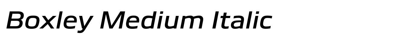 Boxley Medium Italic